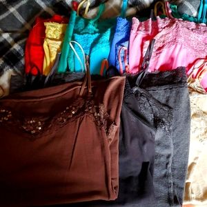Lot of 12 Misc Lacey Tanks
